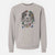 Christmas Lights Rutger the Nederlandse Kooikerhondje - Unisex Pigment Dyed Crew Sweatshirt