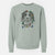 Christmas Lights Rutger the Nederlandse Kooikerhondje - Unisex Pigment Dyed Crew Sweatshirt