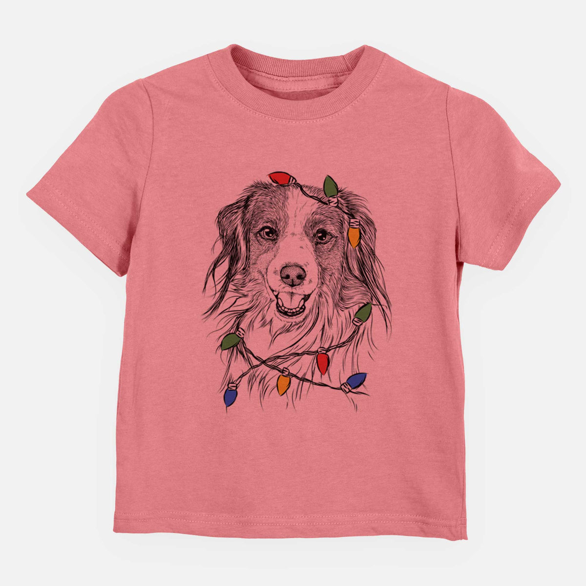 Christmas Lights Rutger the Nederlandse Kooikerhondje - Kids/Youth/Toddler Shirt