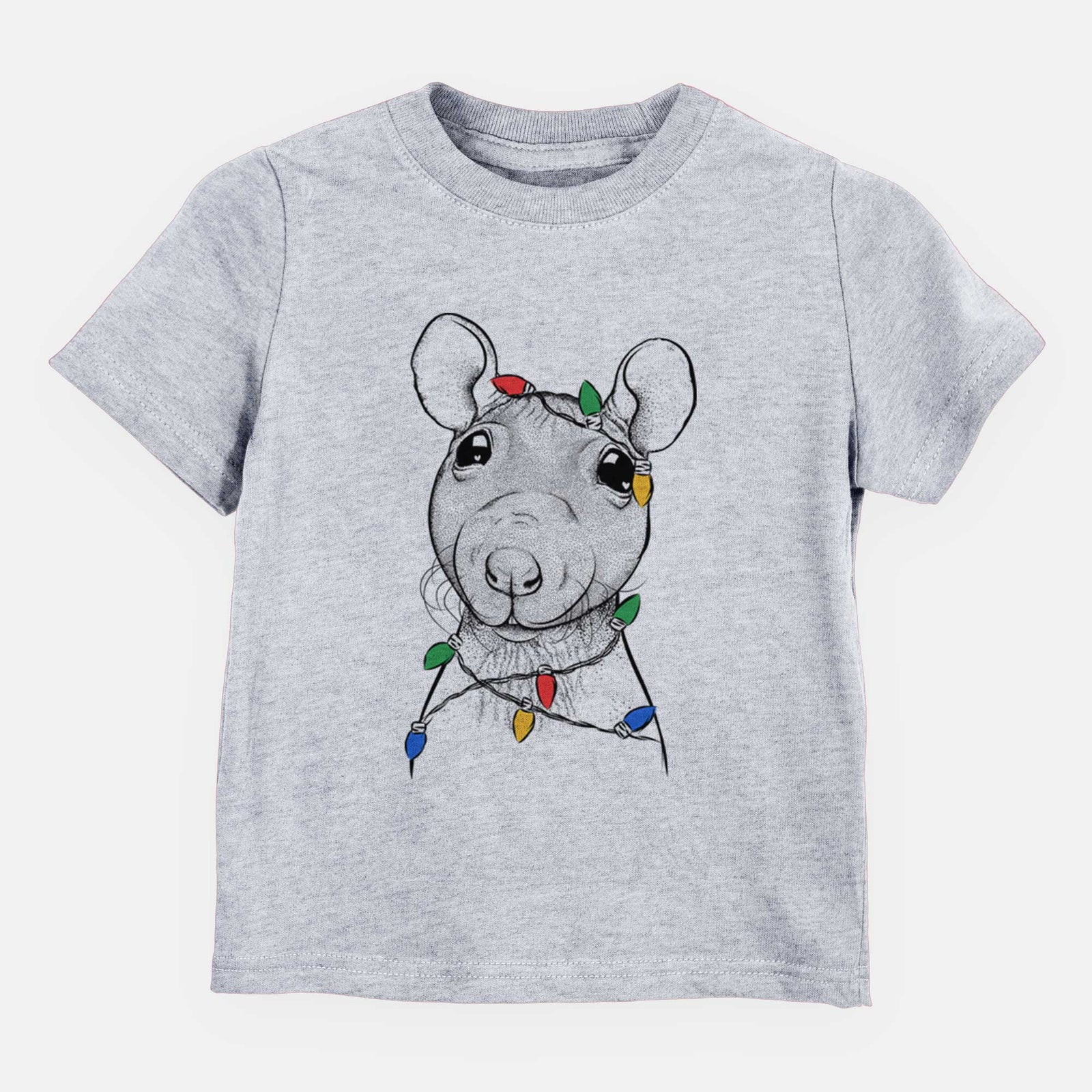 Christmas Lights Ruthie the Hairless Rat - Kids/Youth/Toddler Shirt