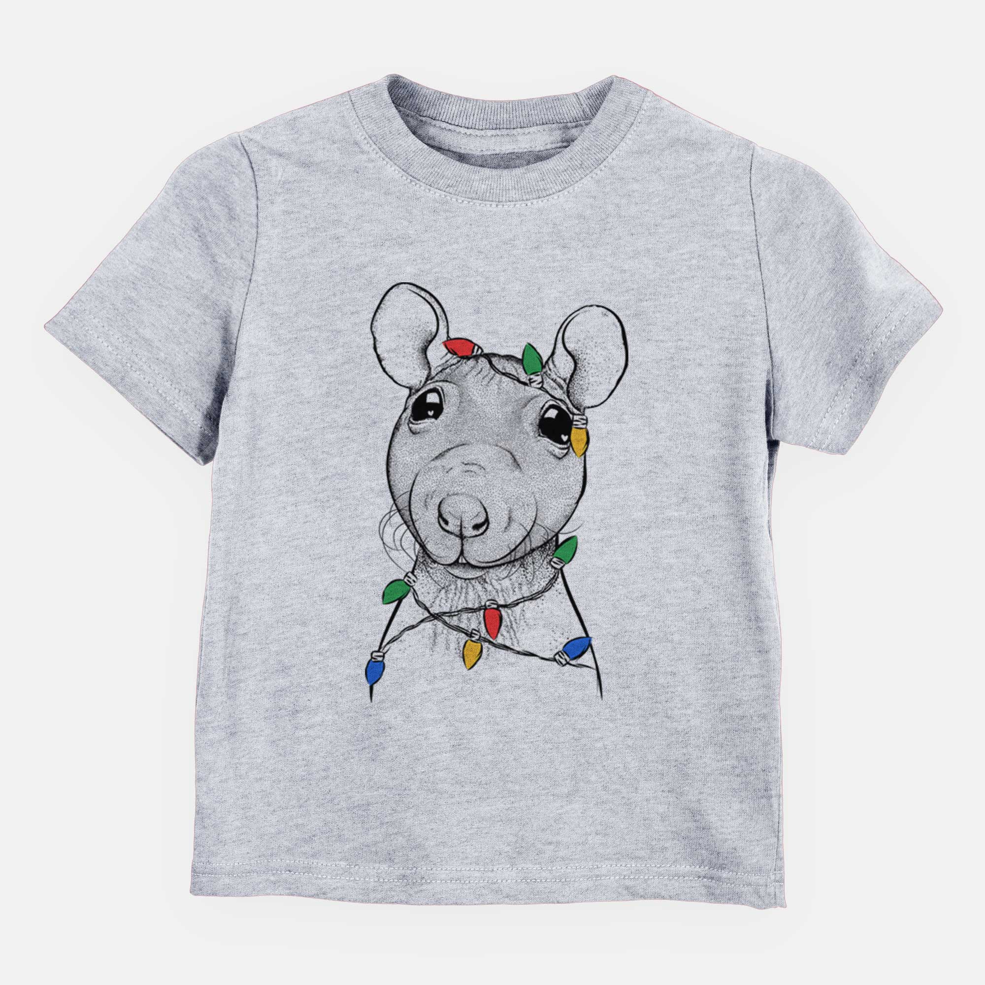 Christmas Lights Ruthie the Hairless Rat - Kids/Youth/Toddler Shirt