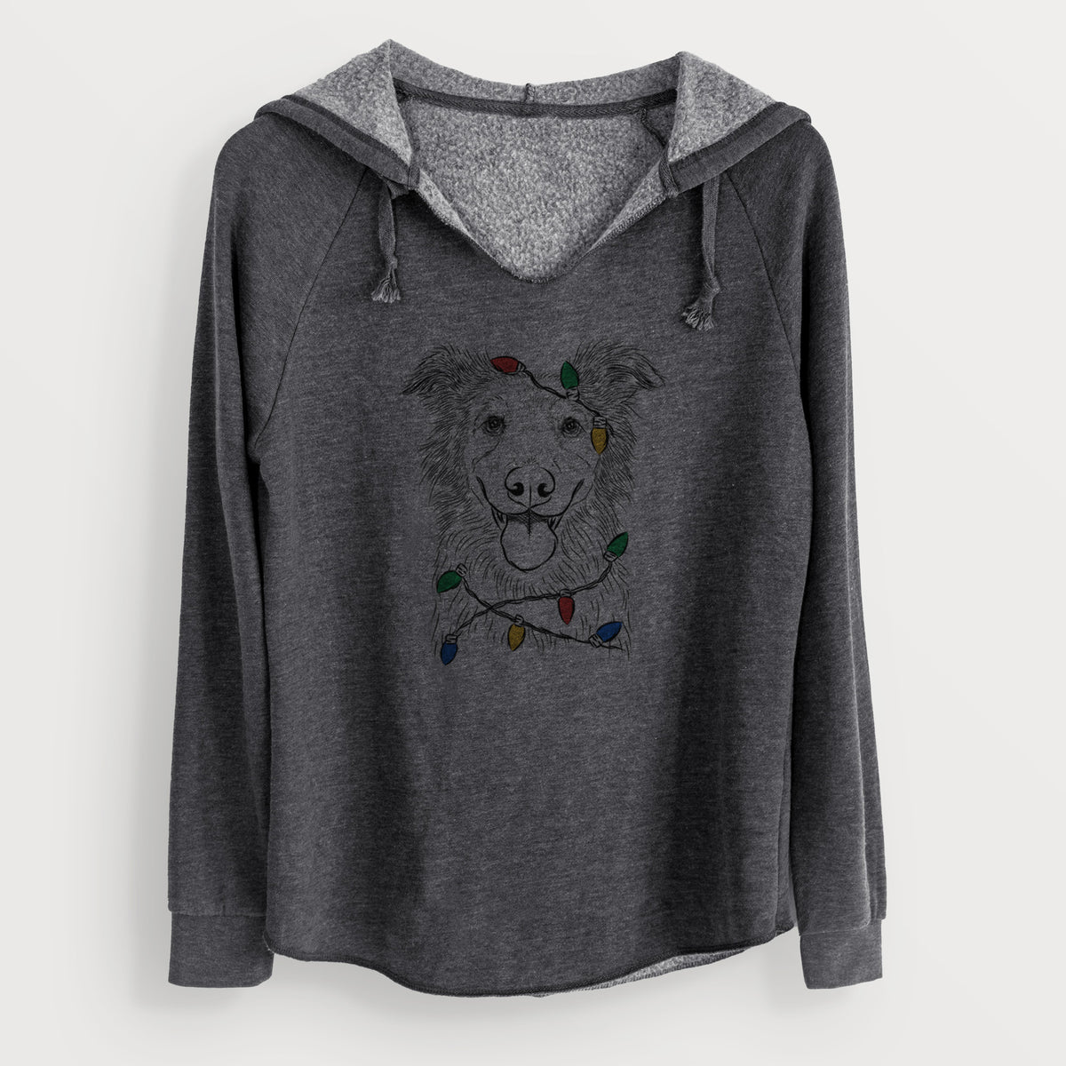 Christmas Lights Ruxtin the Mixed Breed - Cali Wave Hooded Sweatshirt