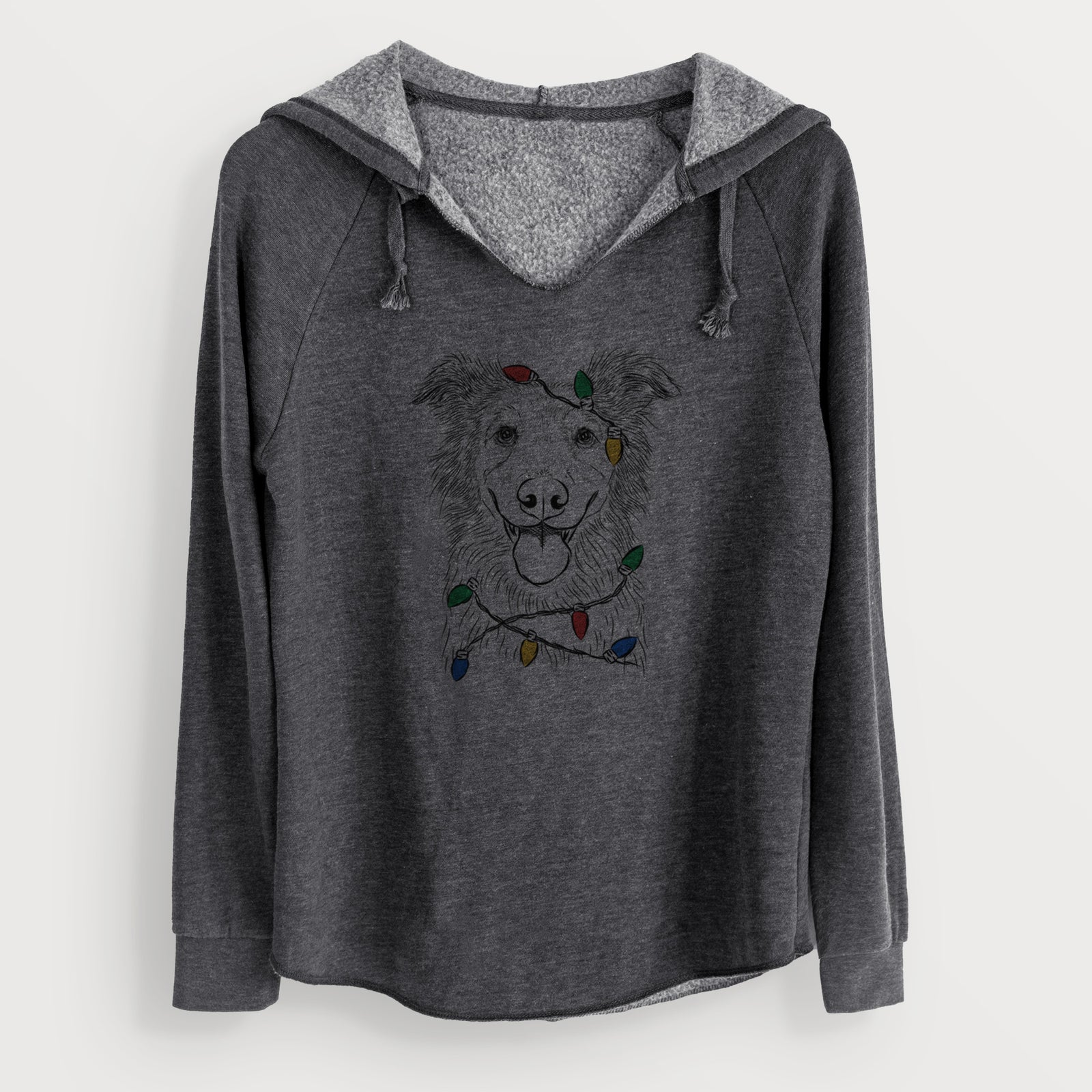 Christmas Lights Ruxtin the Mixed Breed - Cali Wave Hooded Sweatshirt