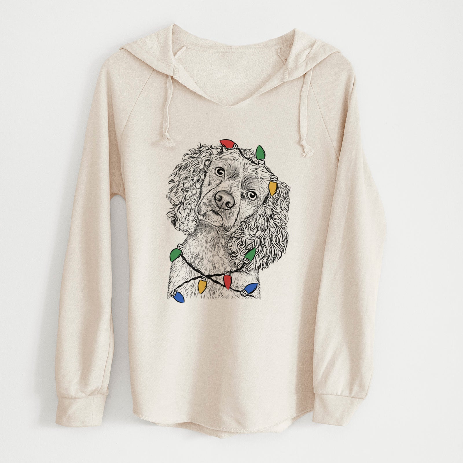 Christmas Lights Sadie the Cocker Spaniel - Cali Wave Hooded Sweatshirt