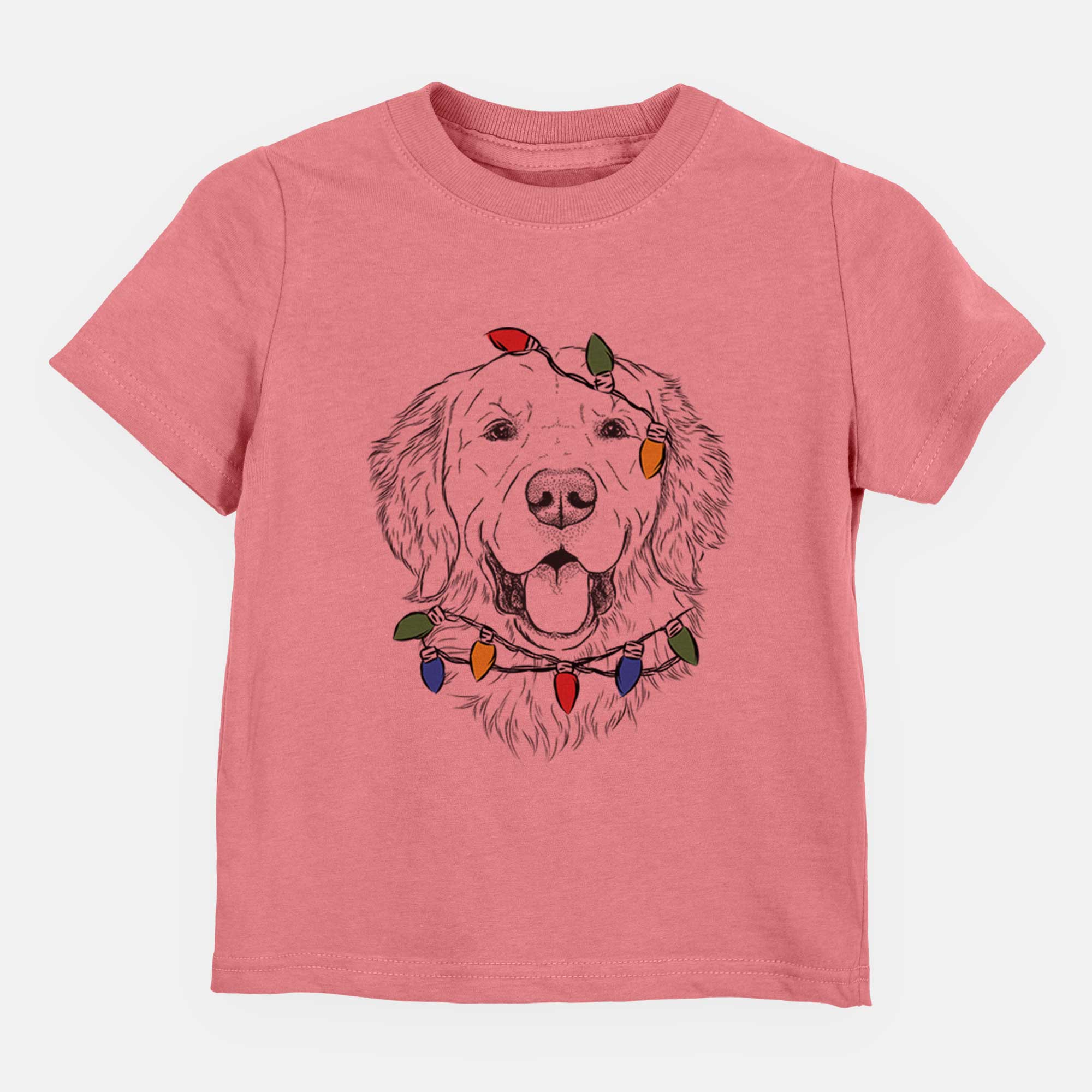 Christmas Lights Sam the Golden Retriever - Kids/Youth/Toddler Shirt