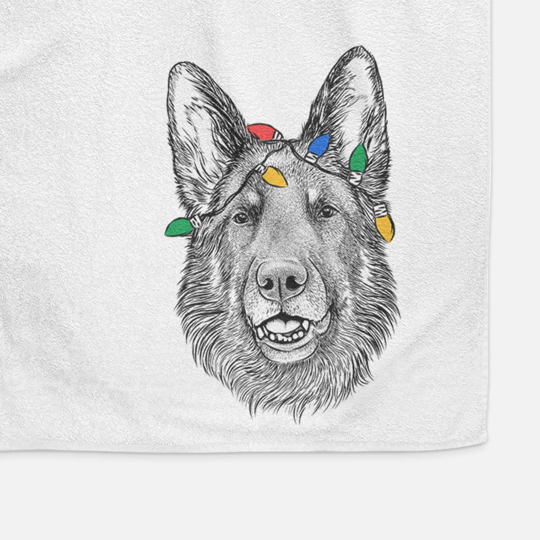 Sammie the German Shepherd Decorative Hand Towel