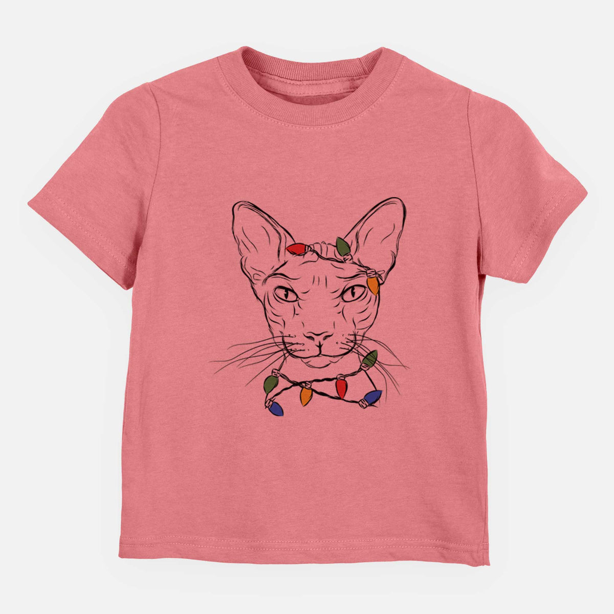 Christmas Lights Sammy the Spinx Cat - Kids/Youth/Toddler Shirt