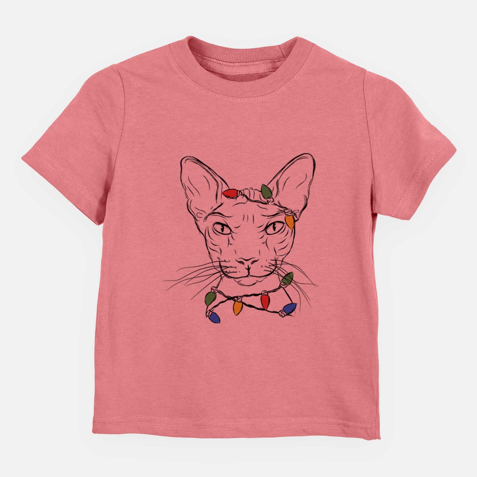 Christmas Lights Sammy the Spinx Cat - Kids/Youth/Toddler Shirt