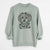 Christmas Lights Sammy the Shorkie - Unisex Pigment Dyed Crew Sweatshirt