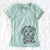 Christmas Lights Sammy the Shorkie - Women's V-neck Shirt