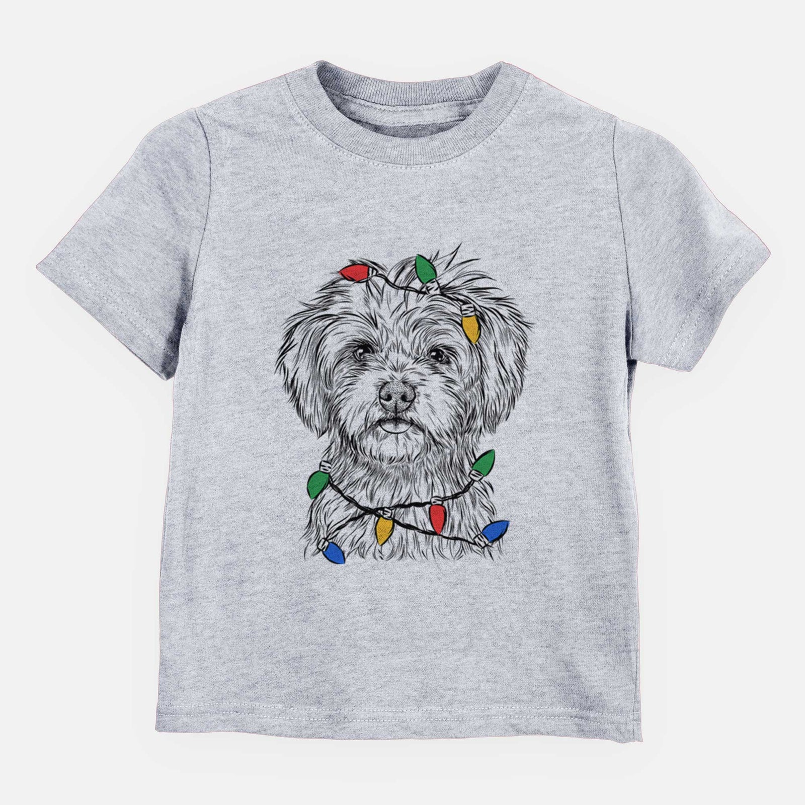 Christmas Lights Sammy the Shorkie - Kids/Youth/Toddler Shirt