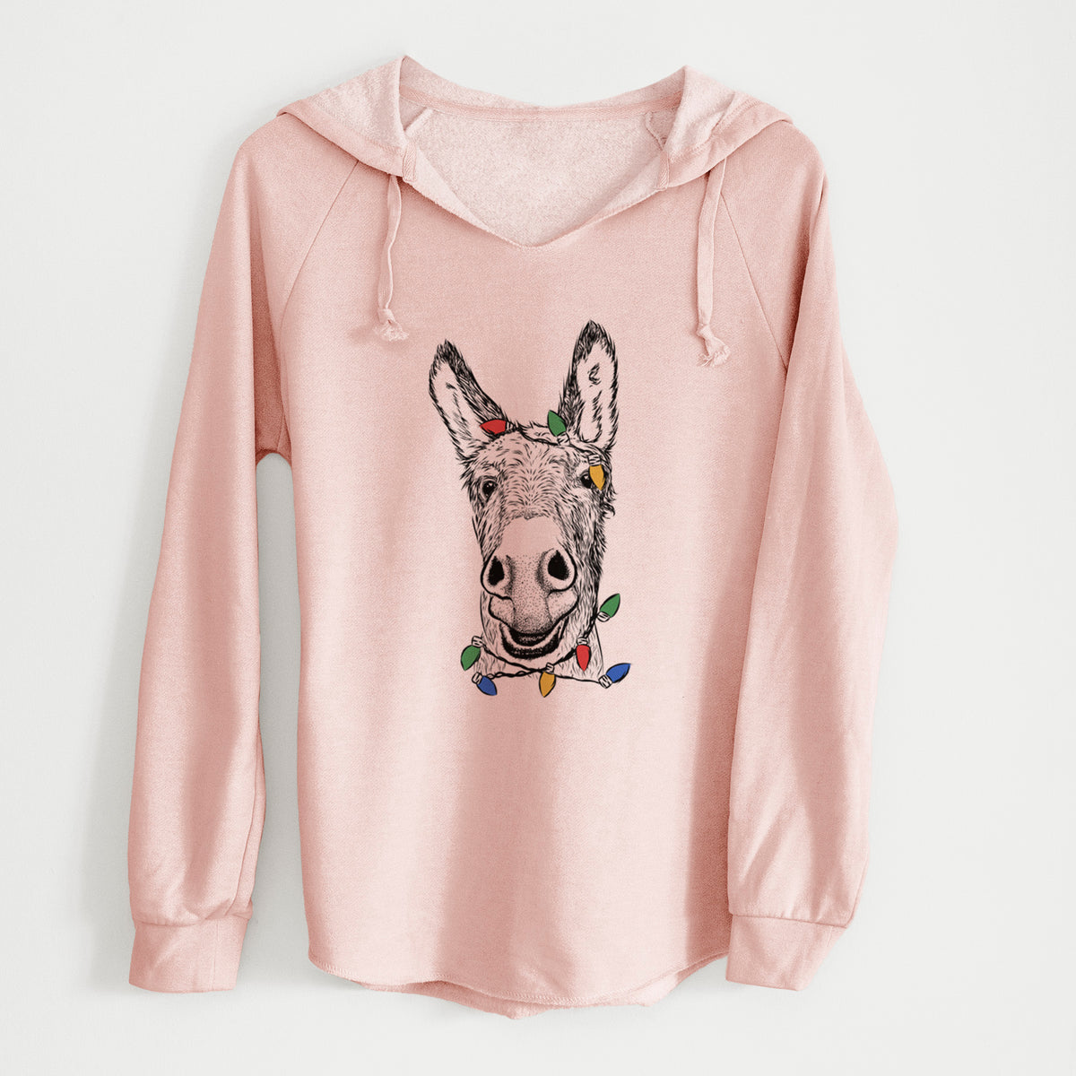 Christmas Lights Samule the Donkey - Cali Wave Hooded Sweatshirt