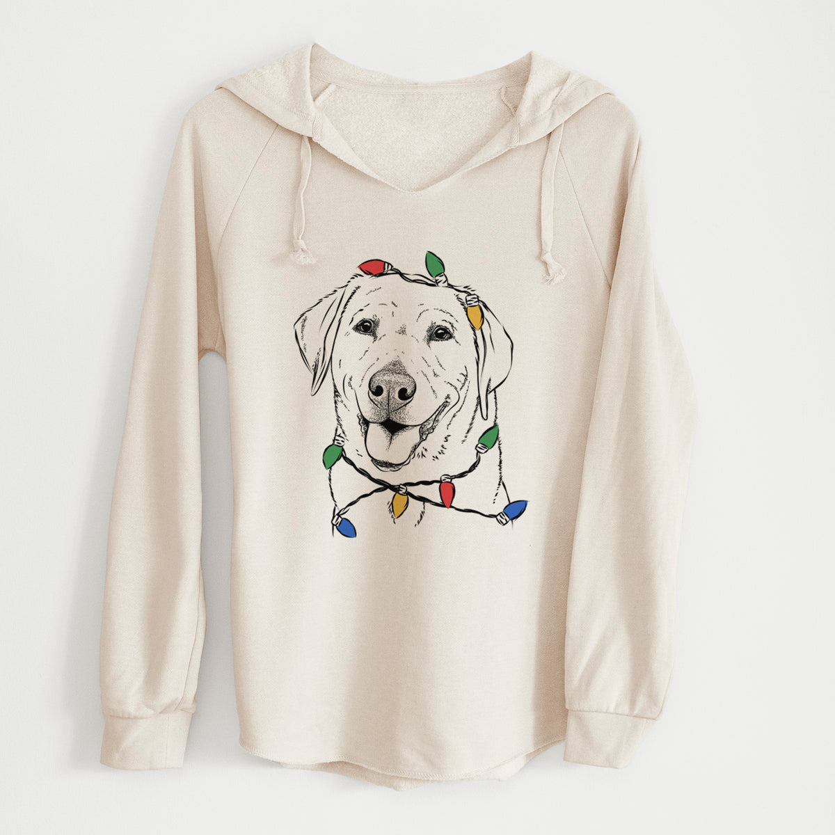 Christmas Lights Sanford the Labrador Retriever - Cali Wave Hooded Sweatshirt