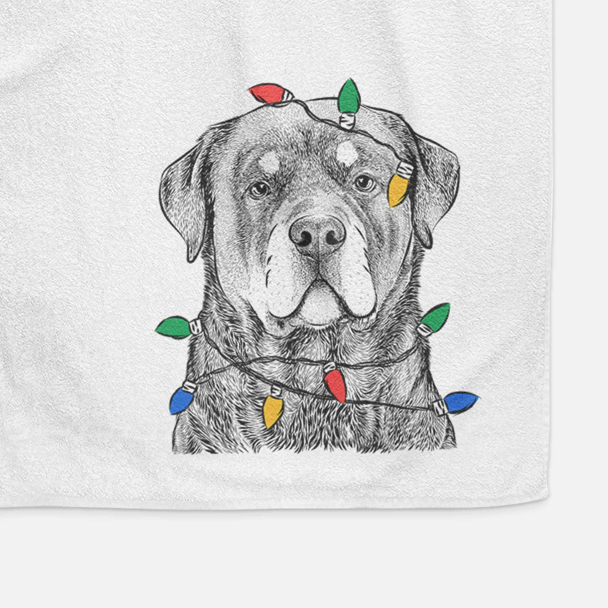 Sarge the Rottweiler Decorative Hand Towel