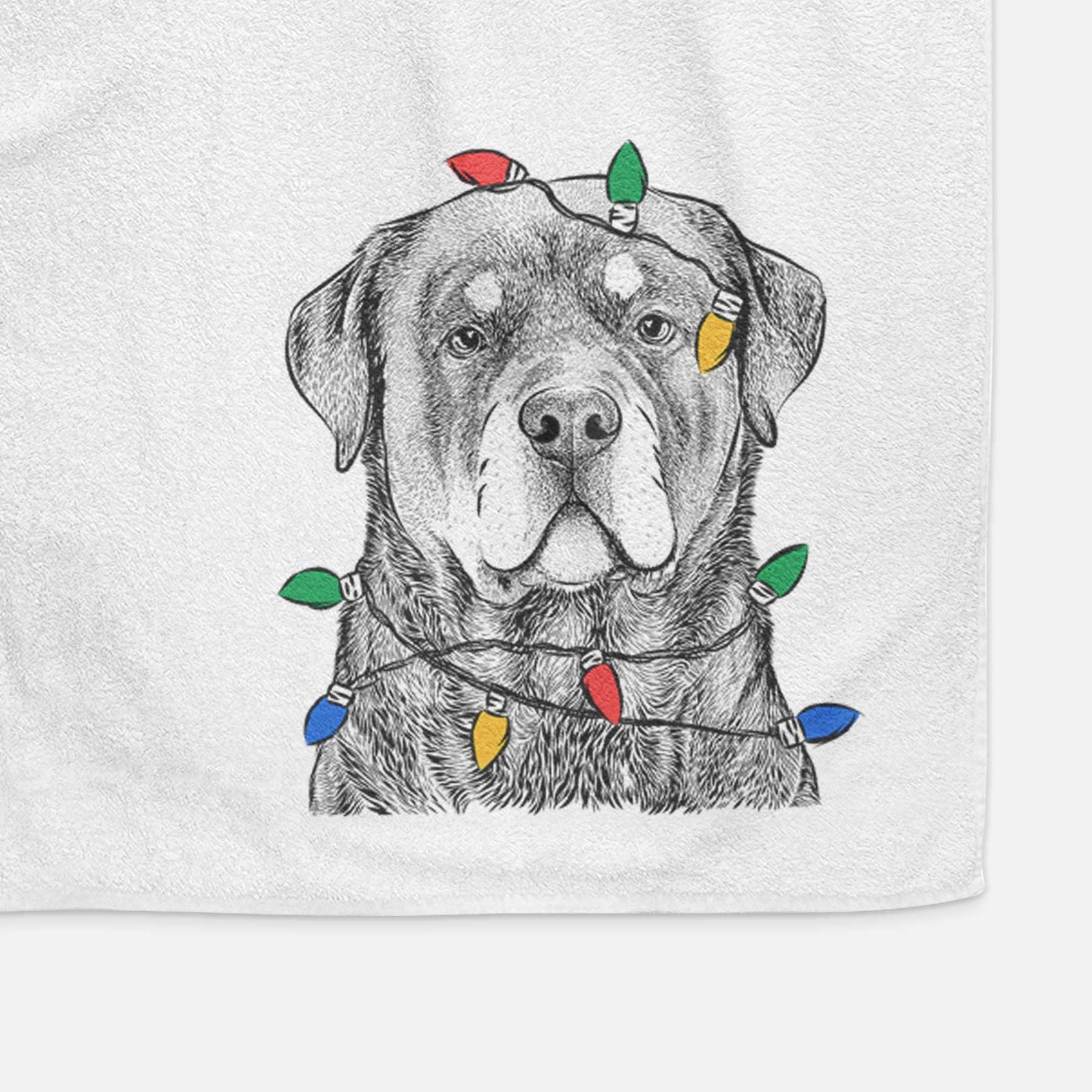 Sarge the Rottweiler Decorative Hand Towel