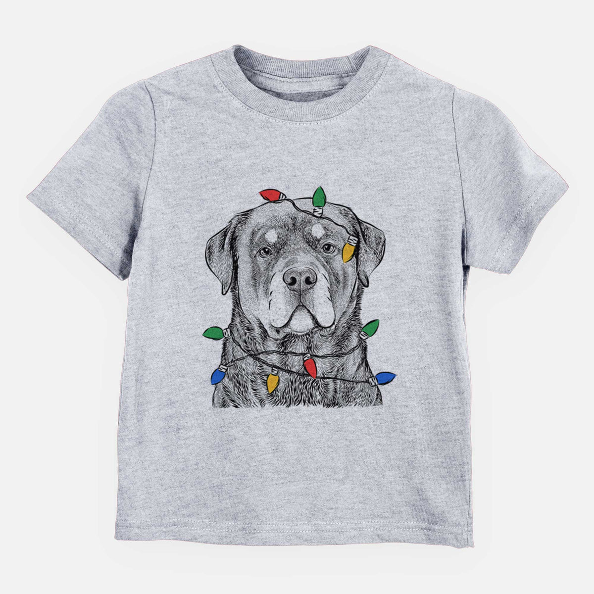Christmas Lights Sarge the Rottweiler - Kids/Youth/Toddler Shirt