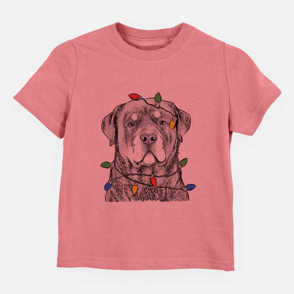 Christmas Lights Sarge the Rottweiler - Kids/Youth/Toddler Shirt