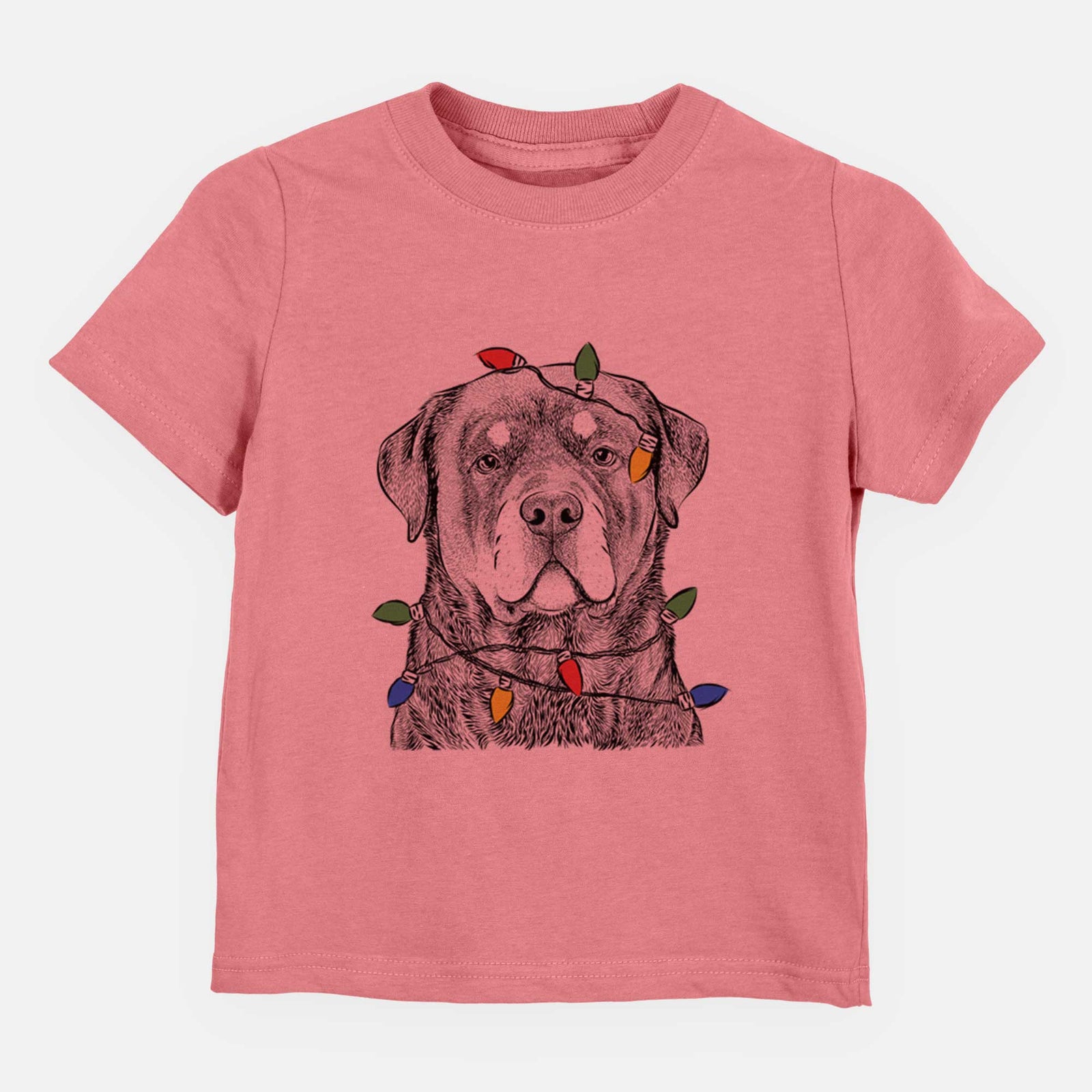 Christmas Lights Sarge the Rottweiler - Kids/Youth/Toddler Shirt