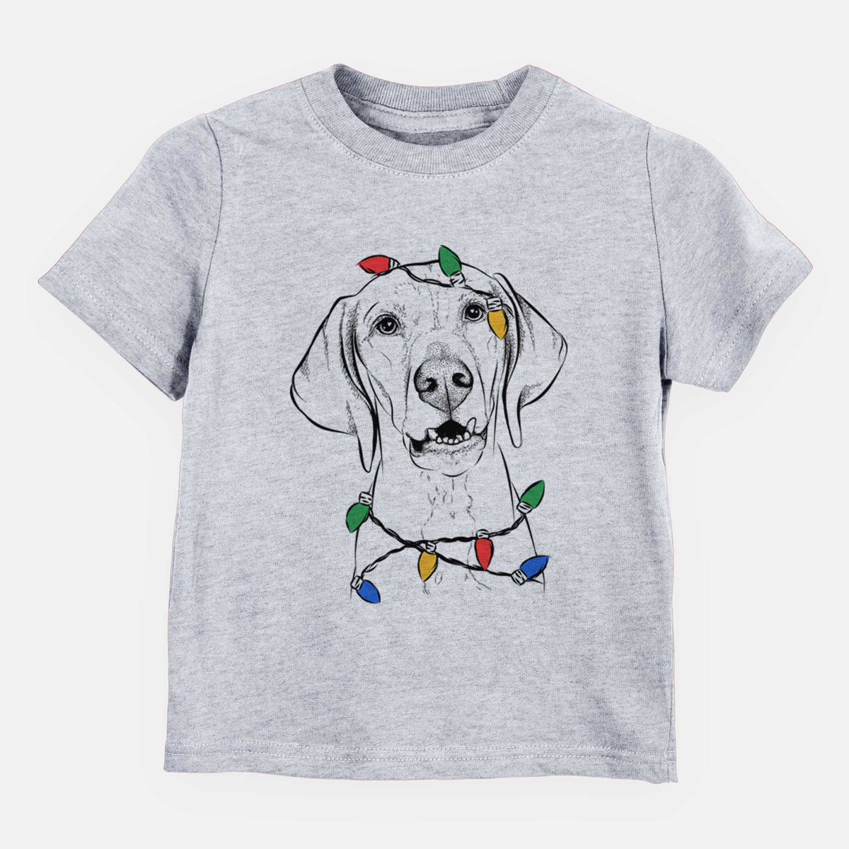 Christmas Lights Sarge the Vizsla - Kids/Youth/Toddler Shirt