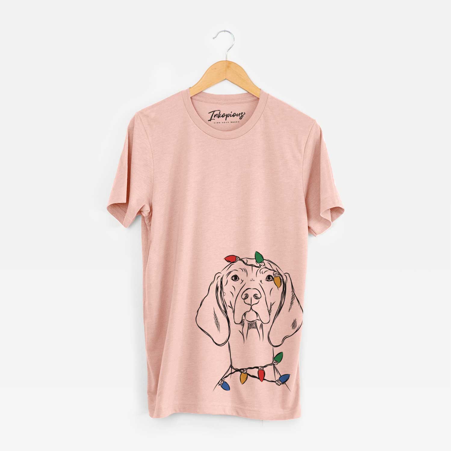 Christmas Lights Sawyer the Vizsla - Unisex Crewneck