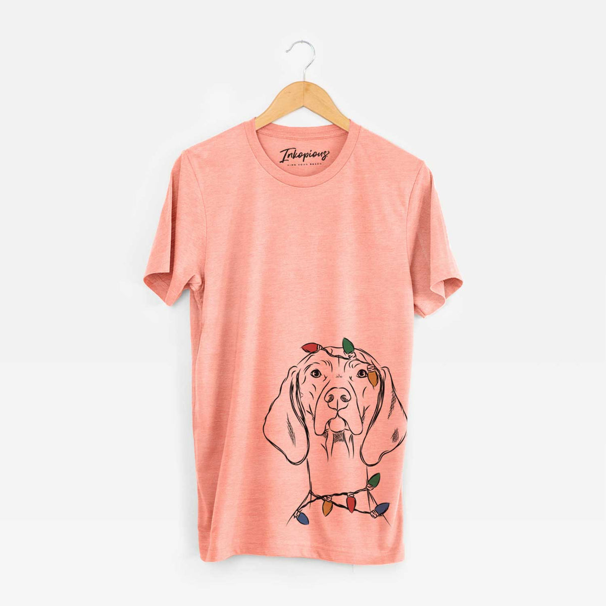 Christmas Lights Sawyer the Vizsla - Unisex Crewneck