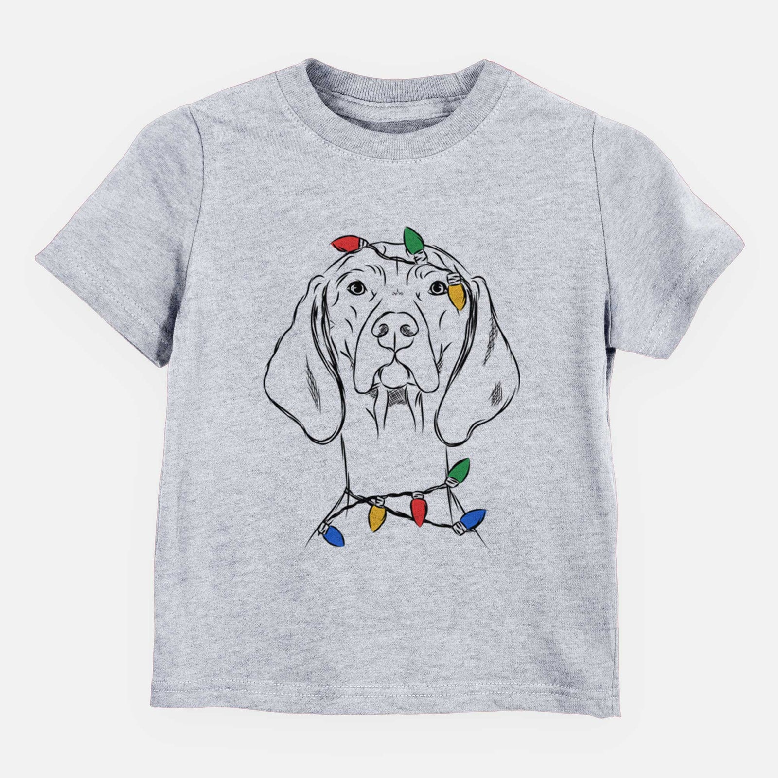 Christmas Lights Sawyer the Vizsla - Kids/Youth/Toddler Shirt