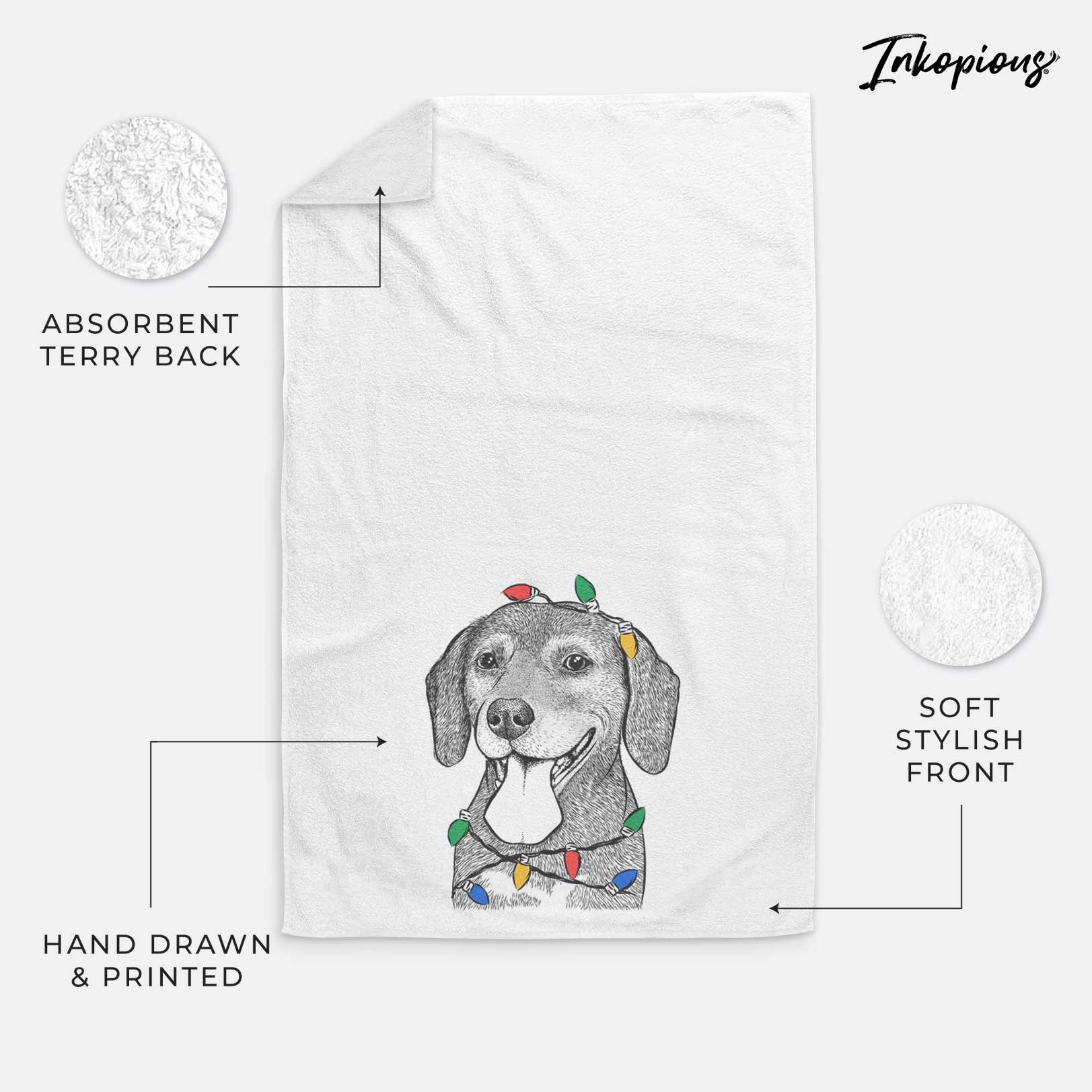 Scarlett the Beagle Decorative Hand Towel