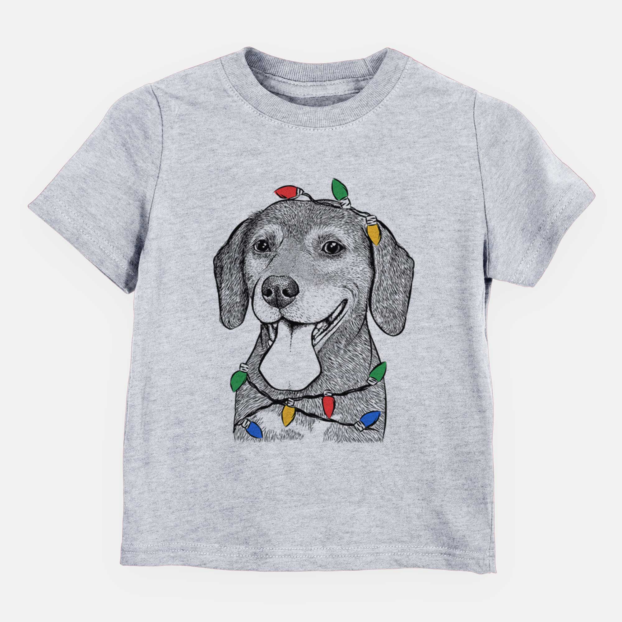 Christmas Lights Scarlett the Beagle - Kids/Youth/Toddler Shirt