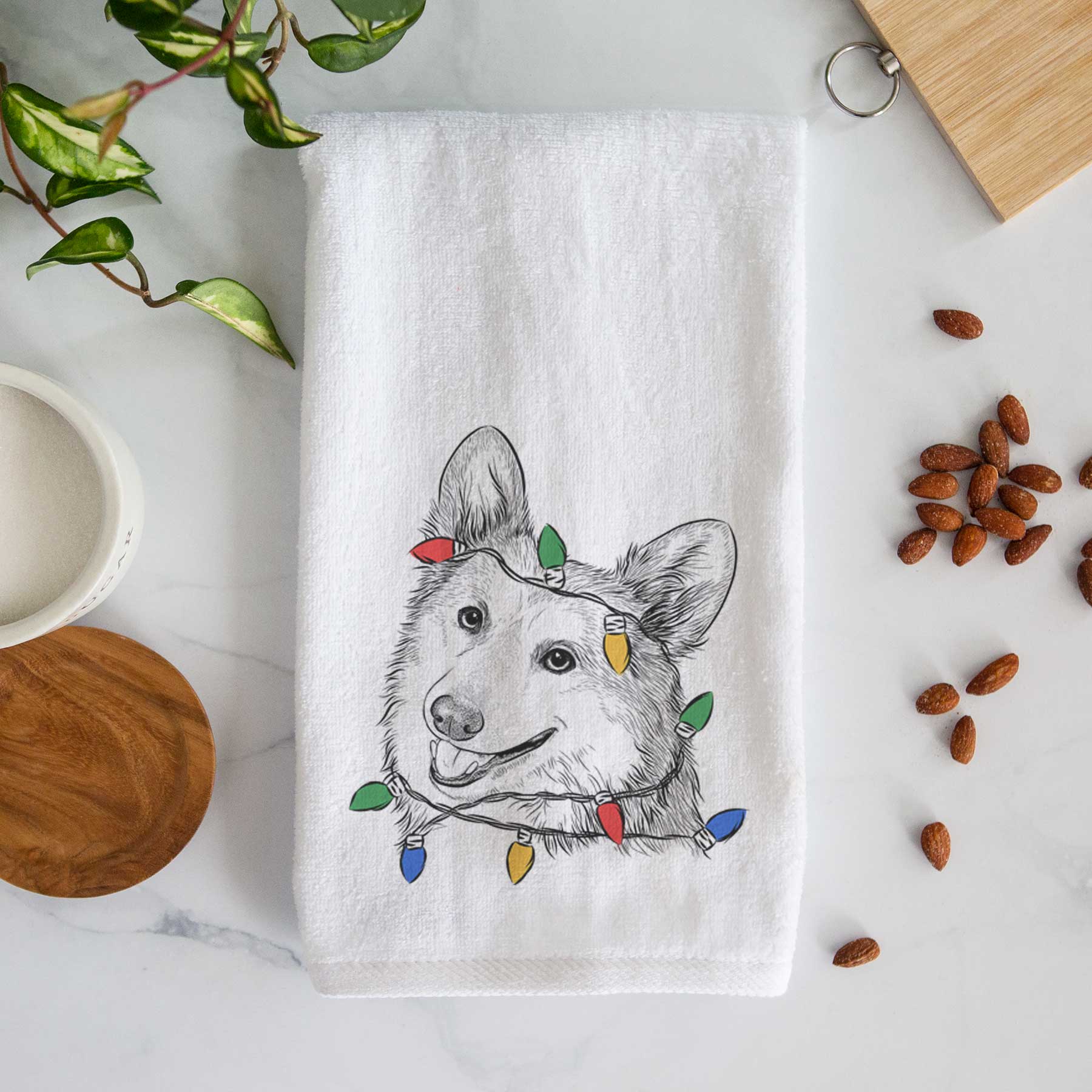 Scout the Pembroke Welsh Corgi Decorative Hand Towel