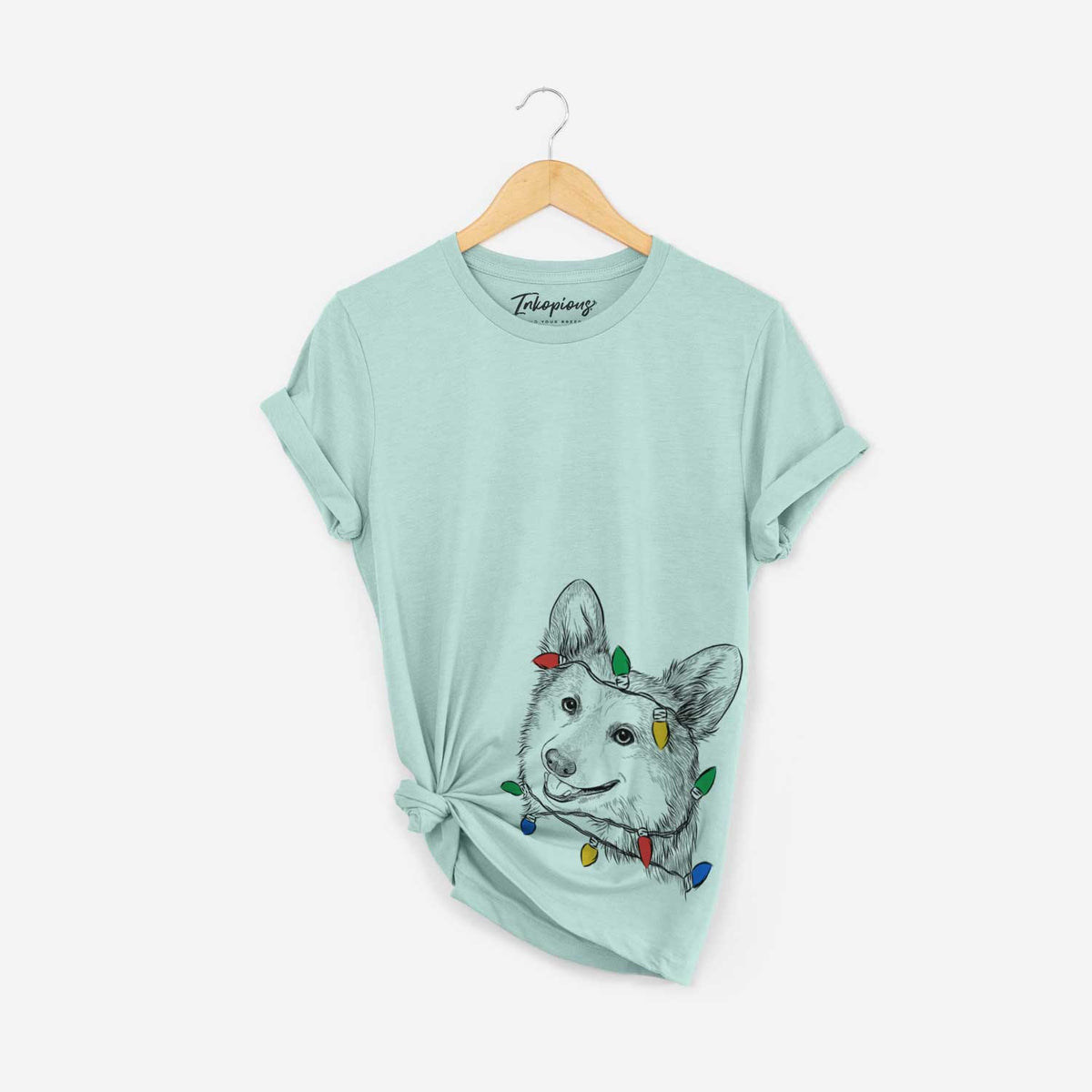 Christmas Lights Scout the Pembroke Welsh Corgi - Unisex Crewneck