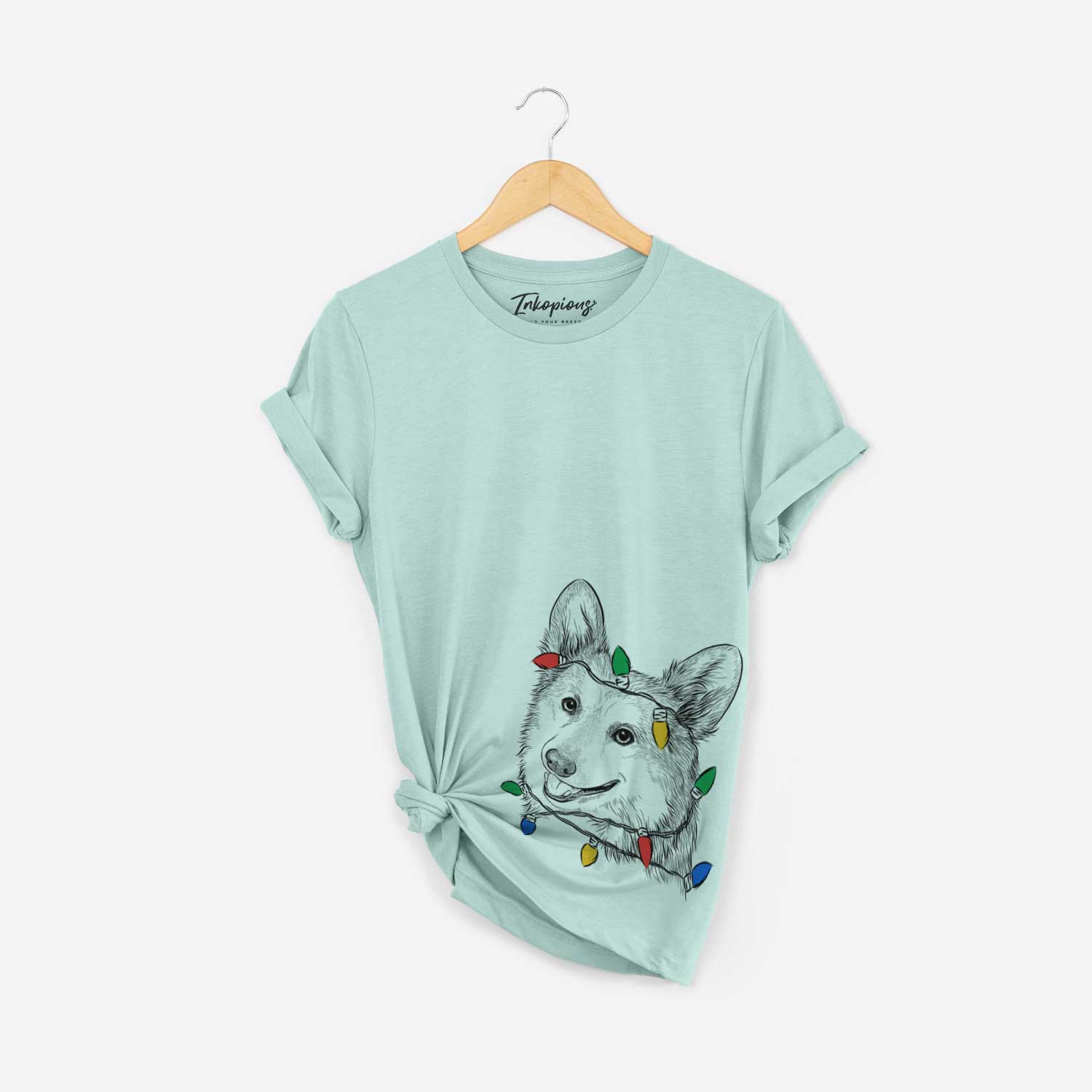 Christmas Lights Scout the Pembroke Welsh Corgi - Unisex Crewneck