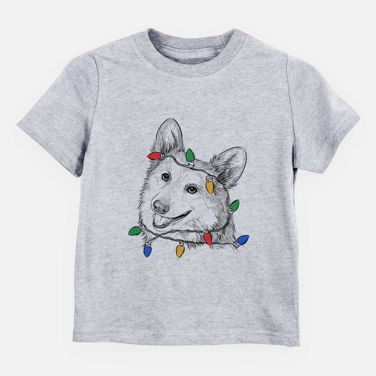Christmas Lights Scout the Pembroke Welsh Corgi - Kids/Youth/Toddler Shirt
