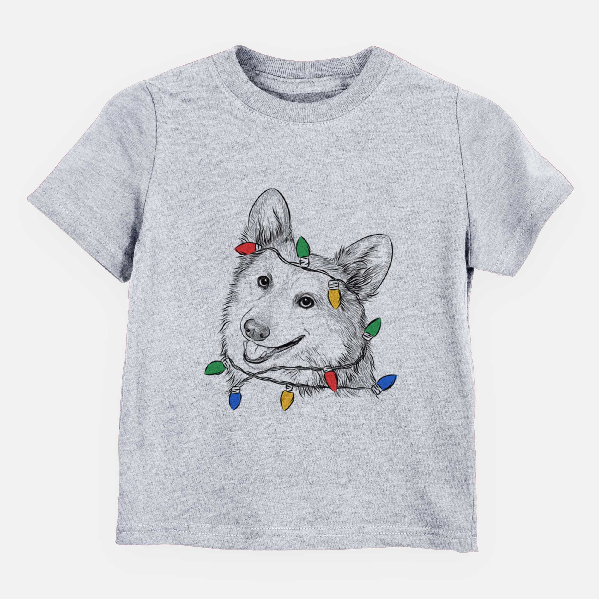 Christmas Lights Scout the Pembroke Welsh Corgi - Kids/Youth/Toddler Shirt