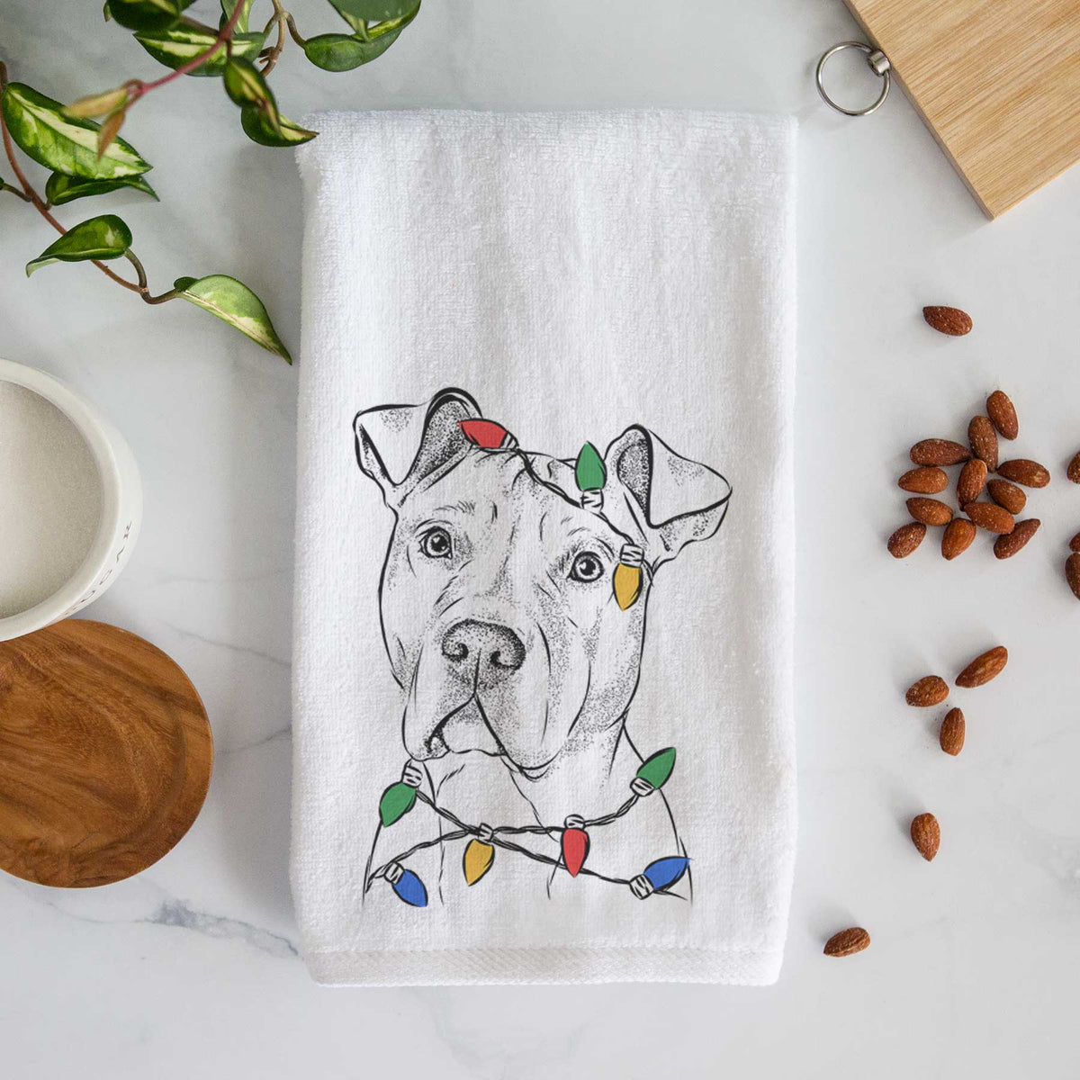 Scraps the American Staffordshire Mix Decorative Hand Towel