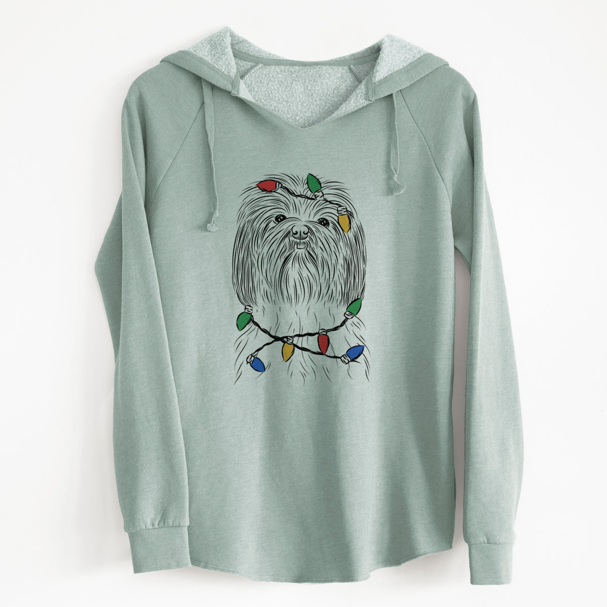 Christmas Lights Scully the Shih Tzu - Cali Wave Hooded Sweatshirt