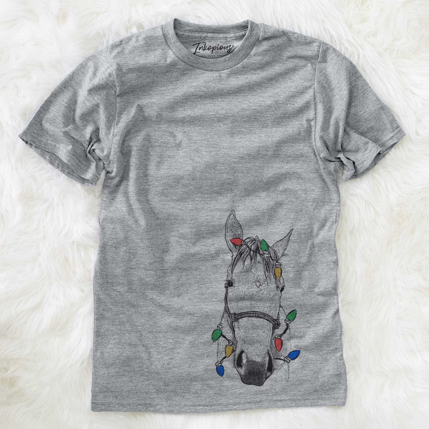 Christmas Lights SeaBee the Quarter Horse - Unisex Crewneck