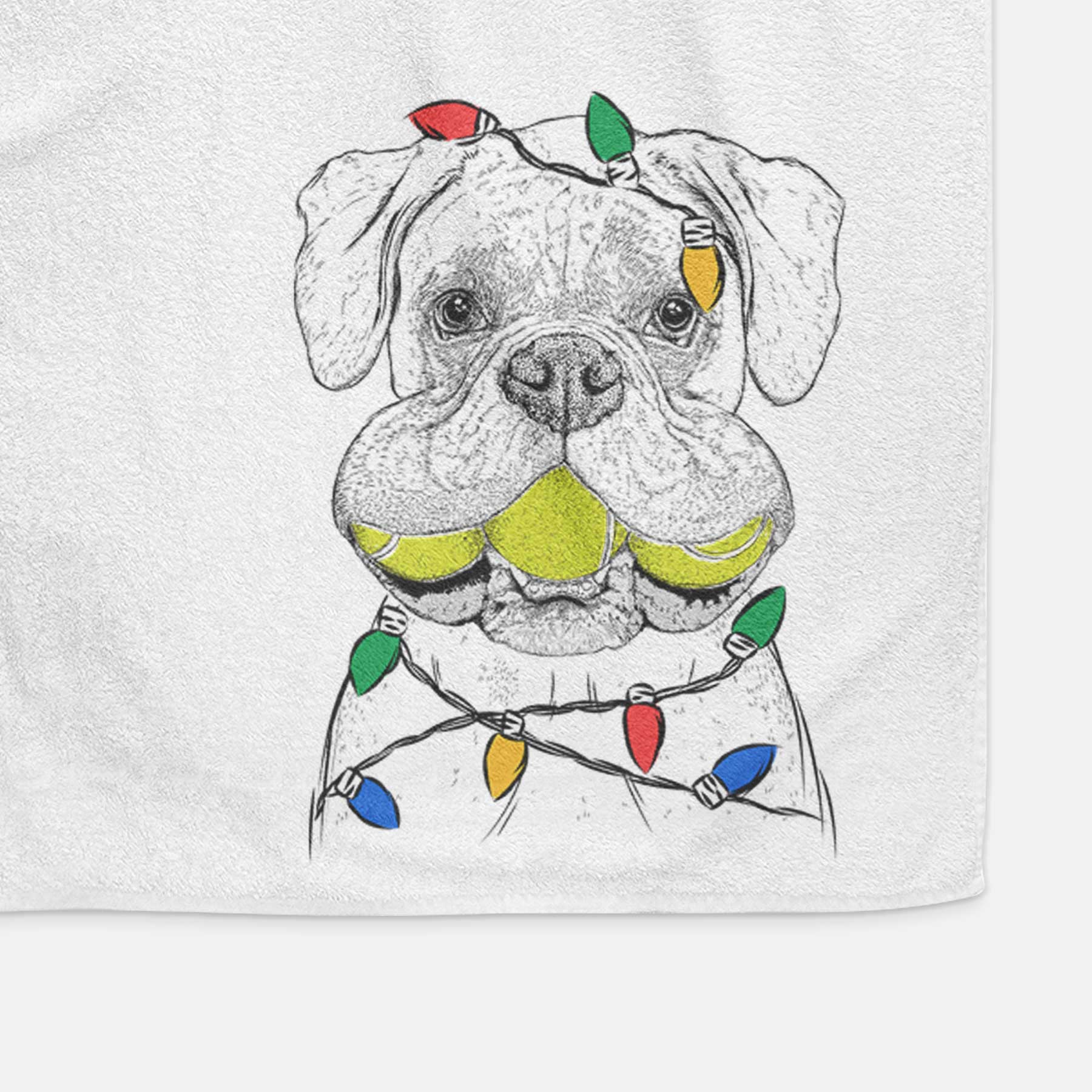 Seamus the Boxer Decorative Hand Towel