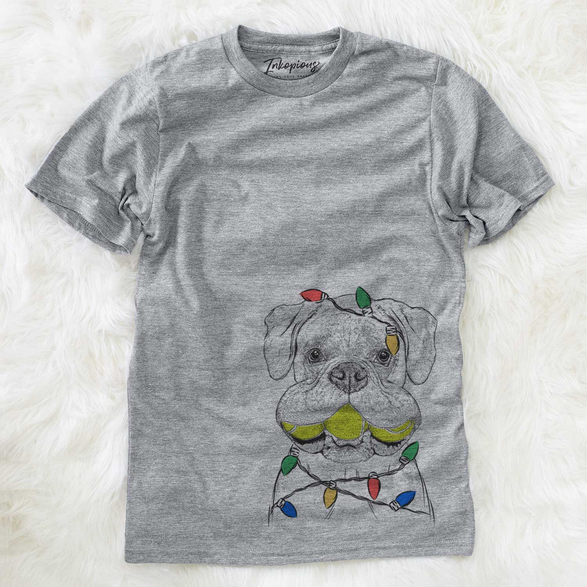 Christmas Lights Seamus the Boxer - Unisex Crewneck