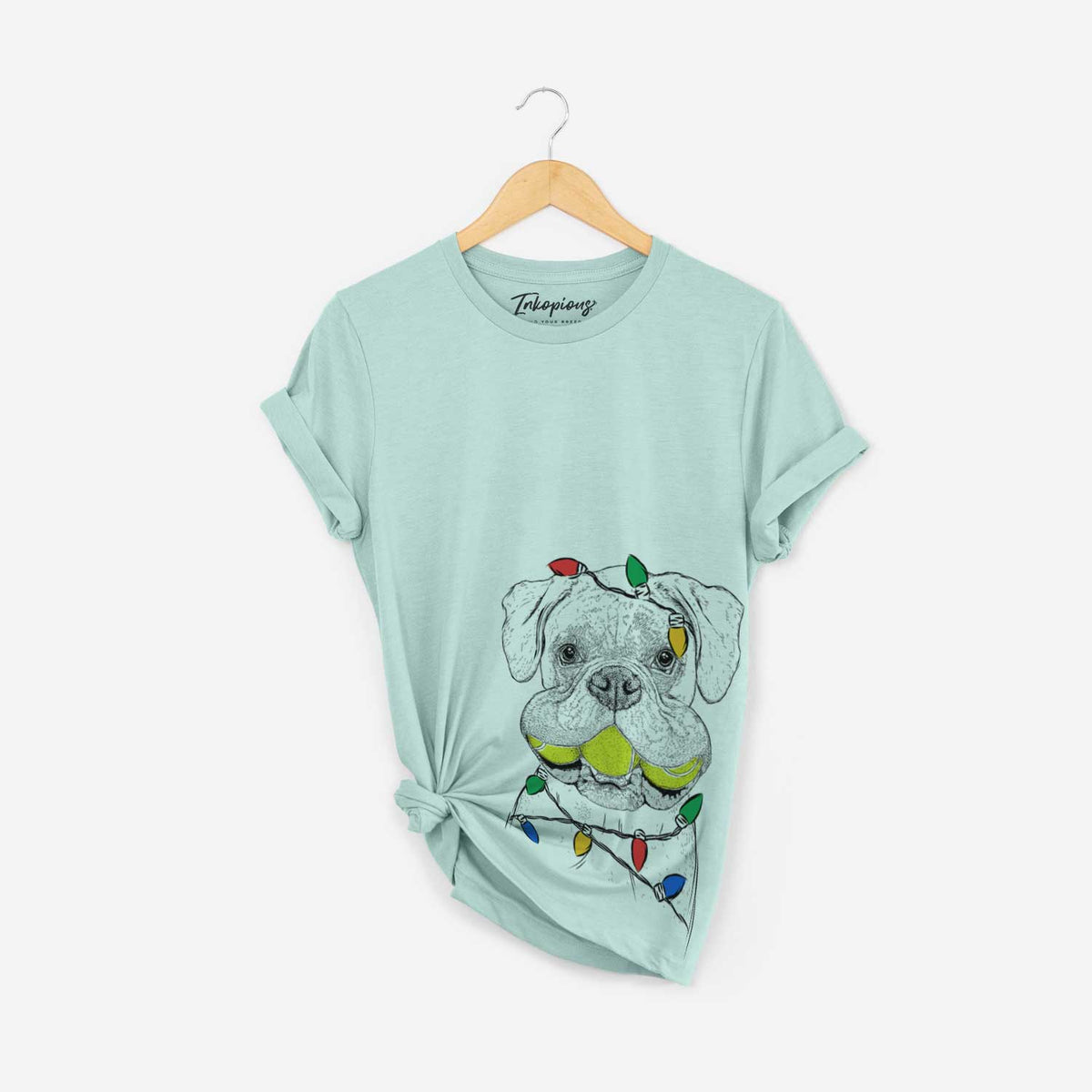 Christmas Lights Seamus the Boxer - Unisex Crewneck