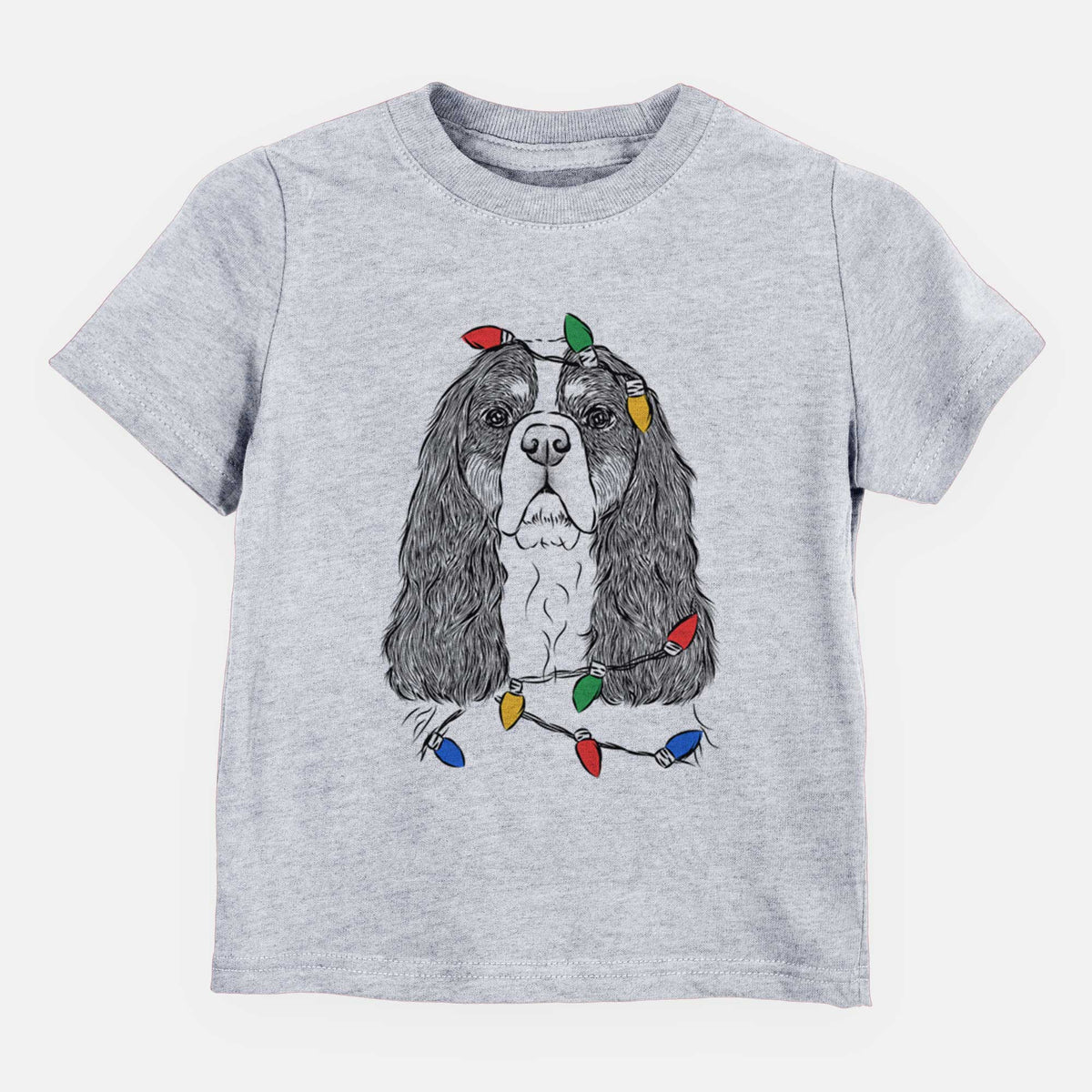 Christmas Lights Sebastian the Cavalier King Charles Spaniel - Kids/Youth/Toddler Shirt