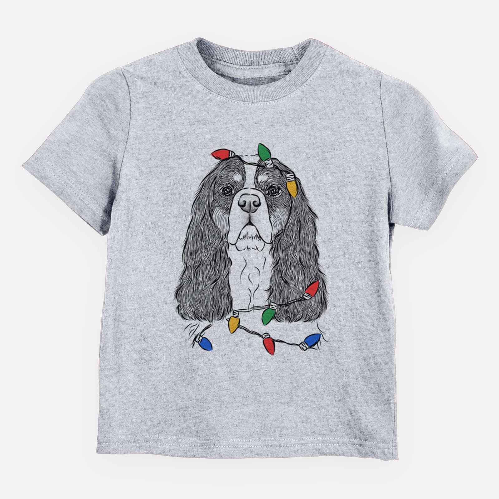 Christmas Lights Sebastian the Cavalier King Charles Spaniel - Kids/Youth/Toddler Shirt