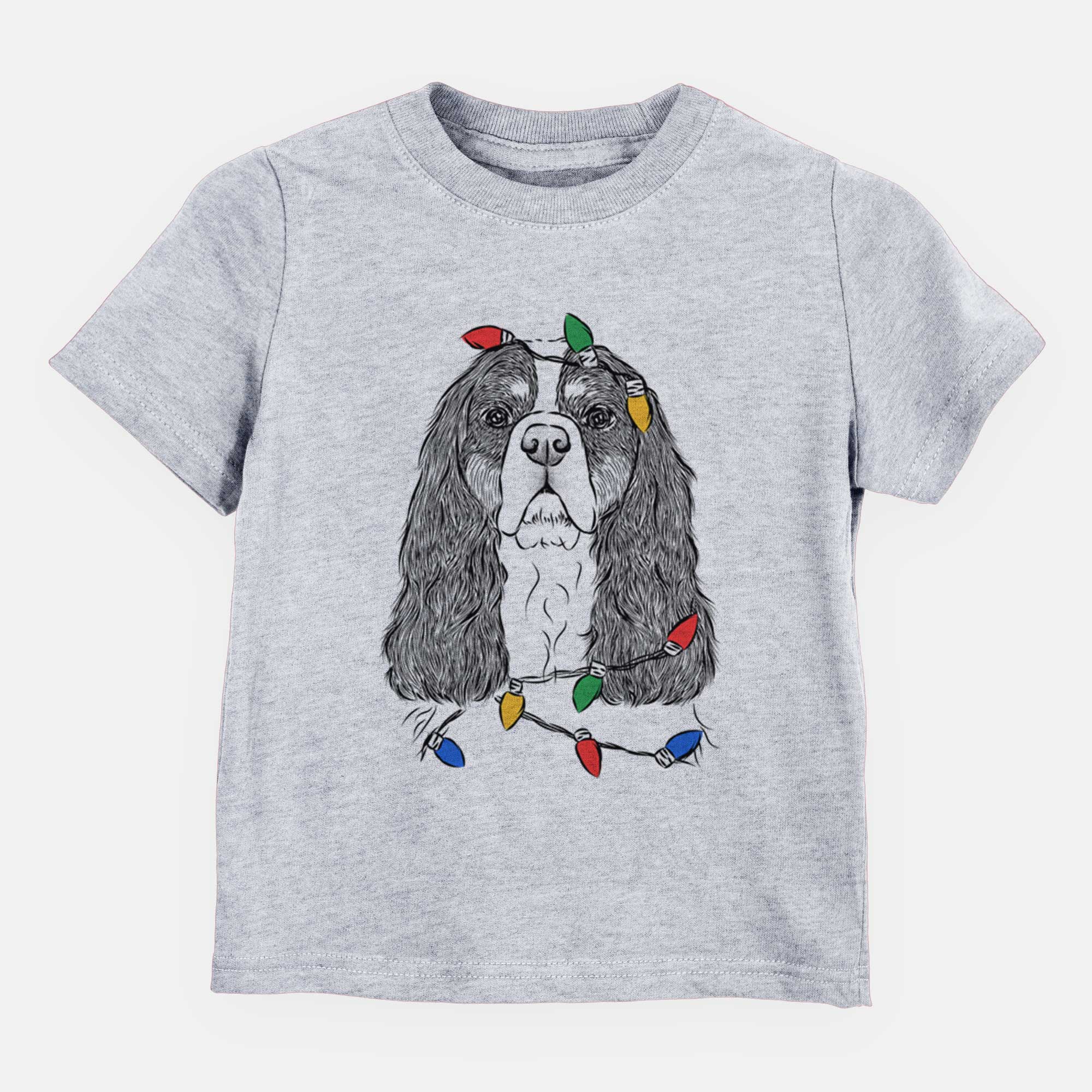 Christmas Lights Sebastian the Cavalier King Charles Spaniel - Kids/Youth/Toddler Shirt