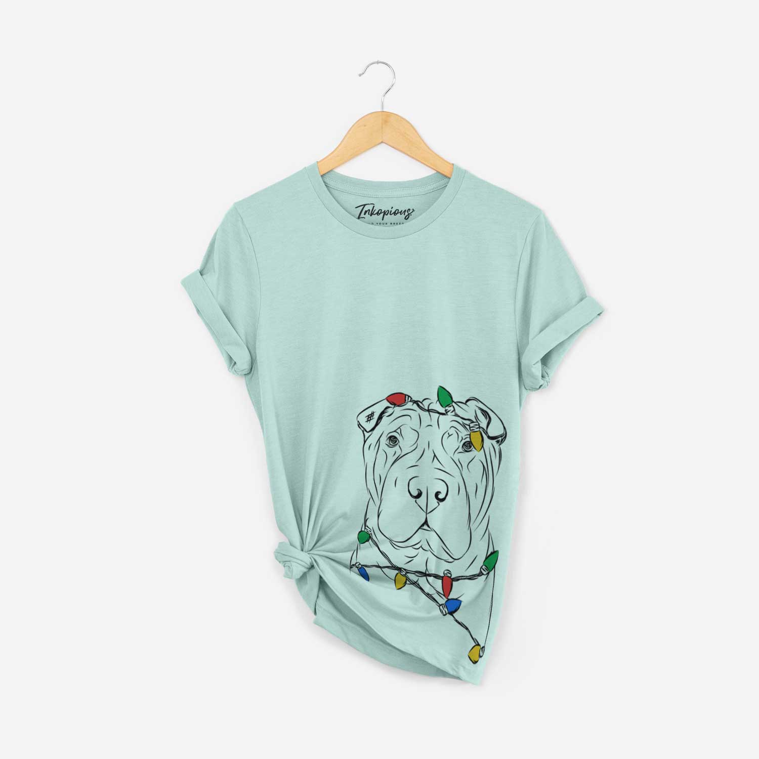 Christmas Lights Sharpy the Shar Pei - Unisex Crewneck