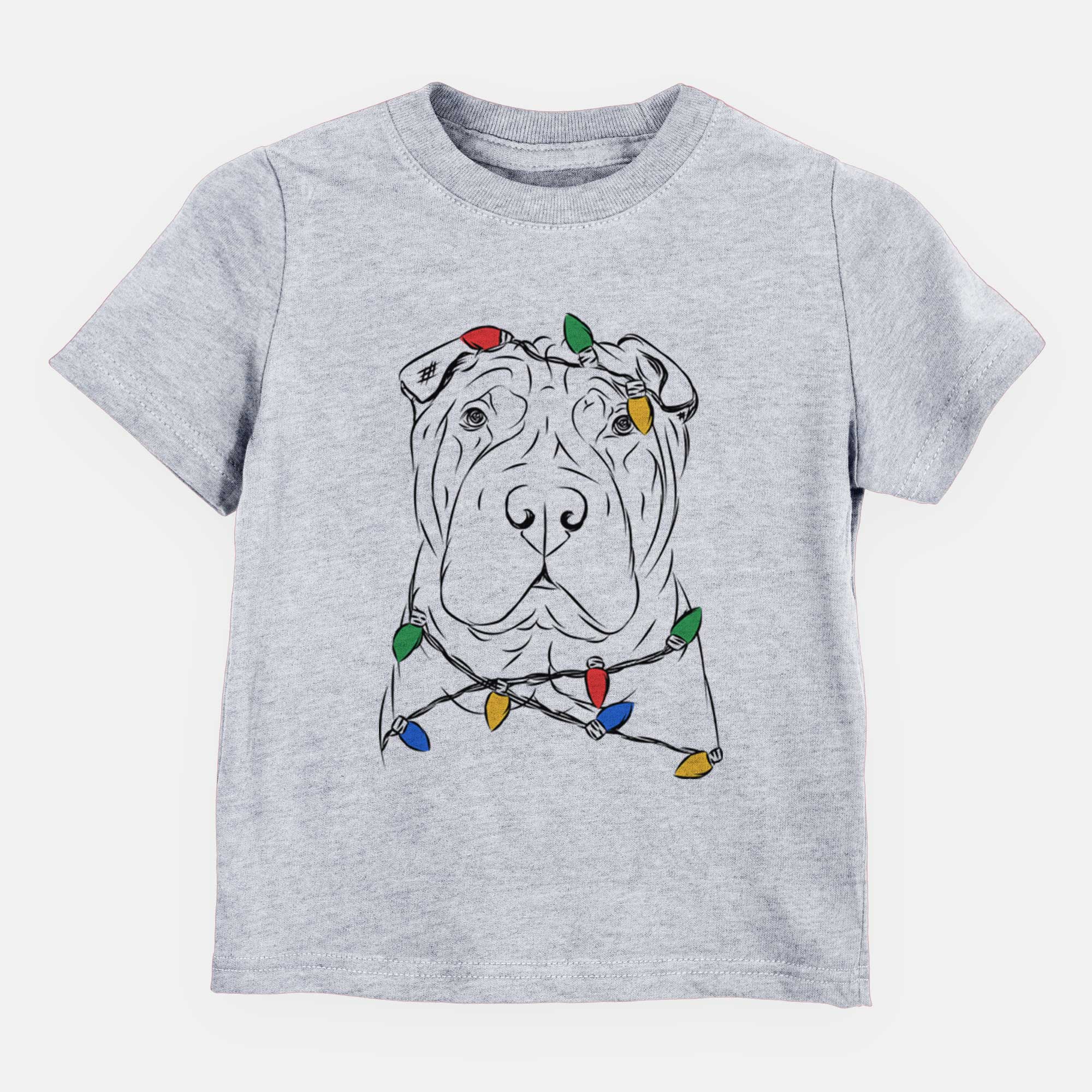 Christmas Lights Sharpy the Shar Pei - Kids/Youth/Toddler Shirt