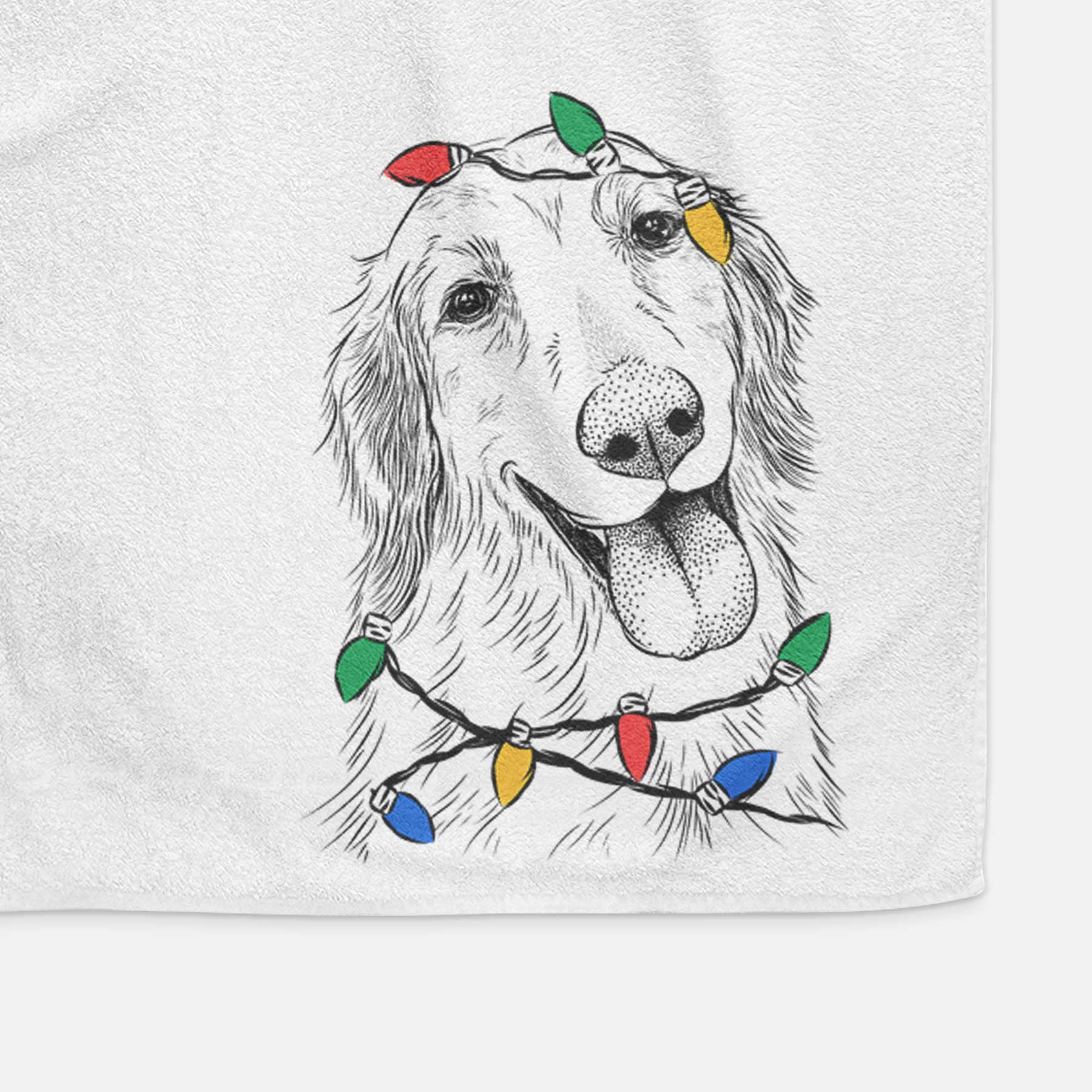 Shelby the Golden Retriever Decorative Hand Towel