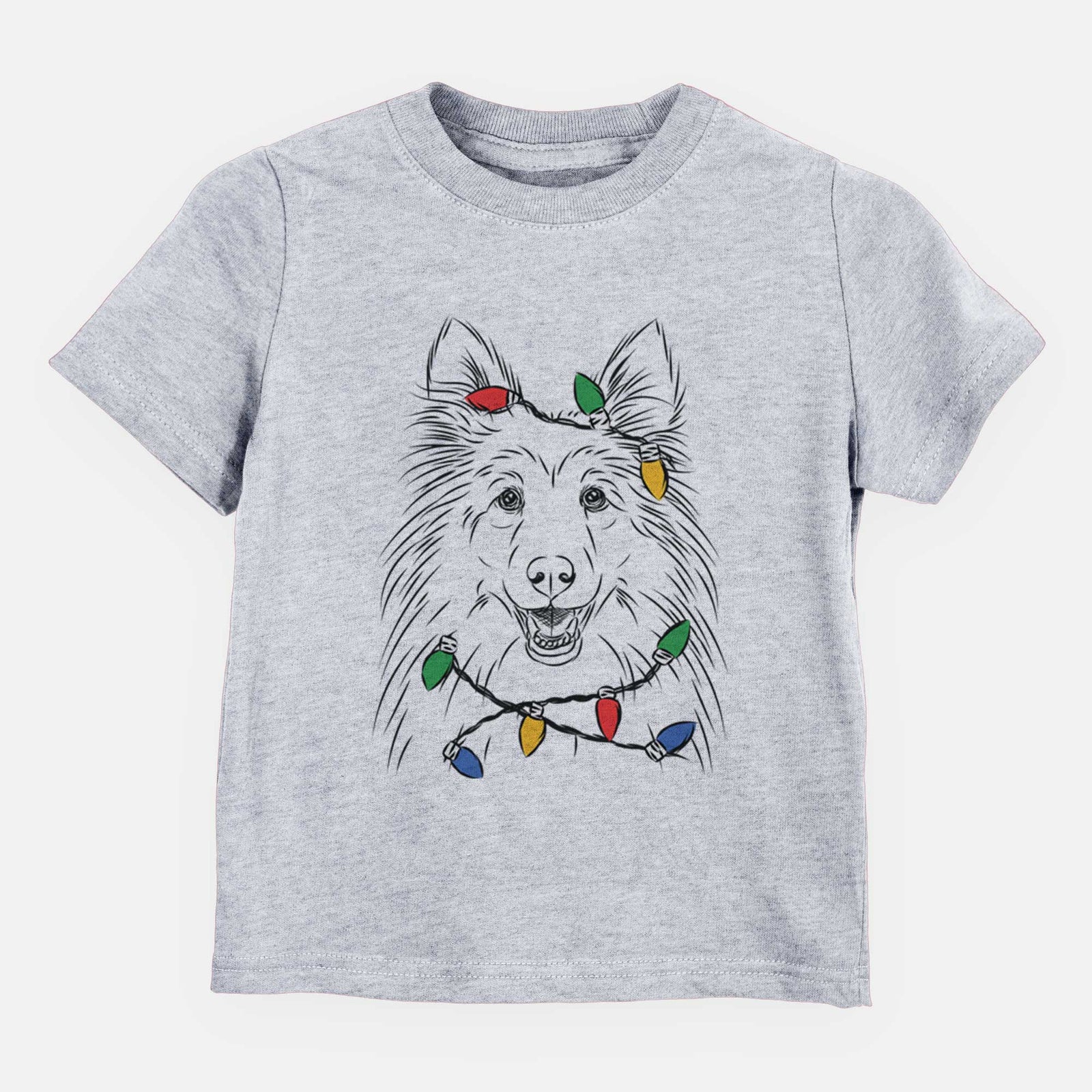 Christmas Lights Sheldon the Shetland Sheepdog - Kids/Youth/Toddler Shirt