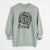 Christmas Lights Shenpa the Tibetan Terrier - Unisex Pigment Dyed Crew Sweatshirt