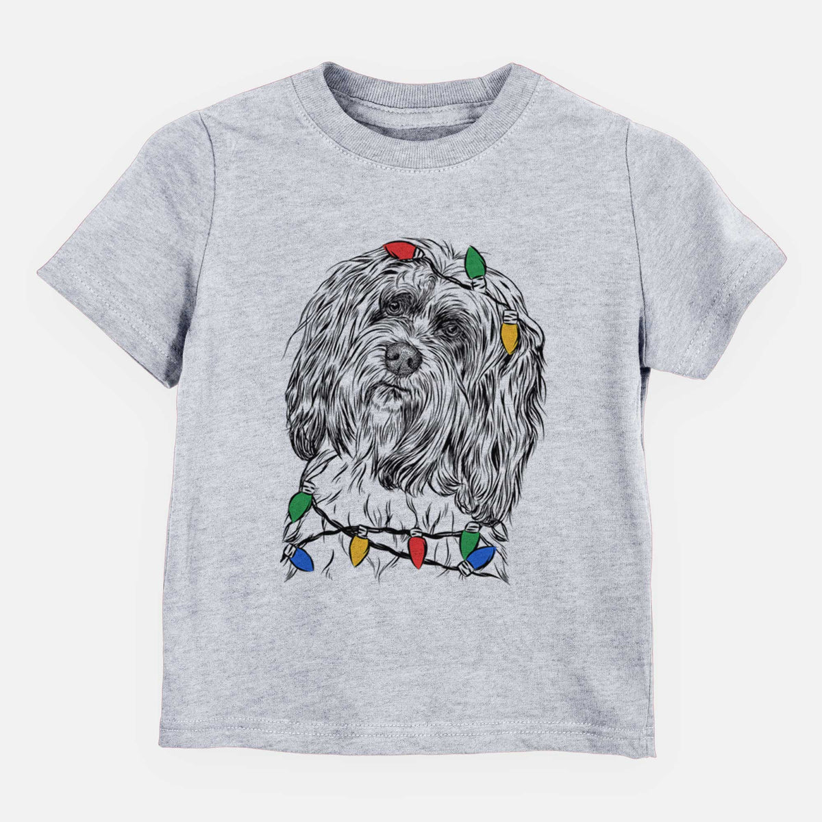 Christmas Lights Shenpa the Tibetan Terrier - Kids/Youth/Toddler Shirt