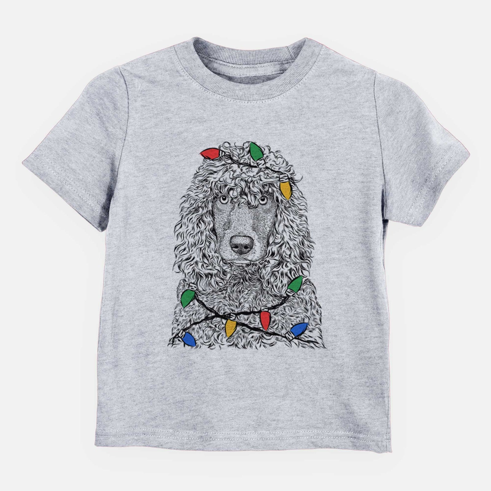 Christmas Lights Shilo the Irish Water Spaniel - Kids/Youth/Toddler Shirt