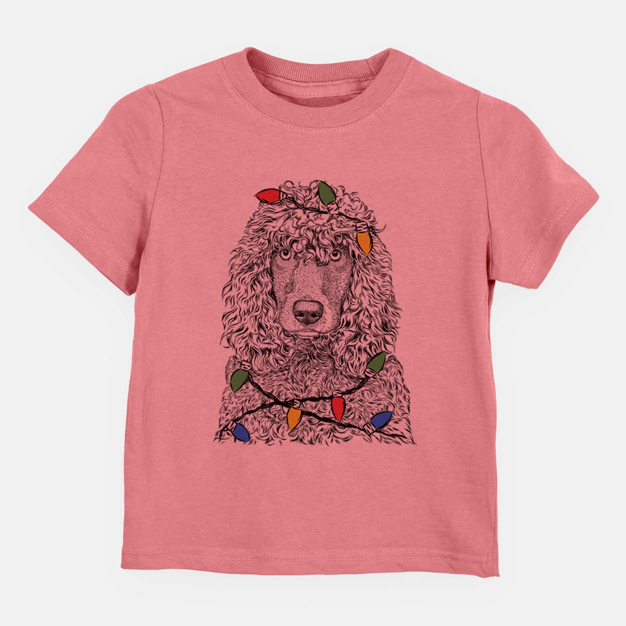 Christmas Lights Shilo the Irish Water Spaniel - Kids/Youth/Toddler Shirt